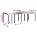 Conjunto de Comedor de Jardín 11 pcs Antracita Polipropileno
