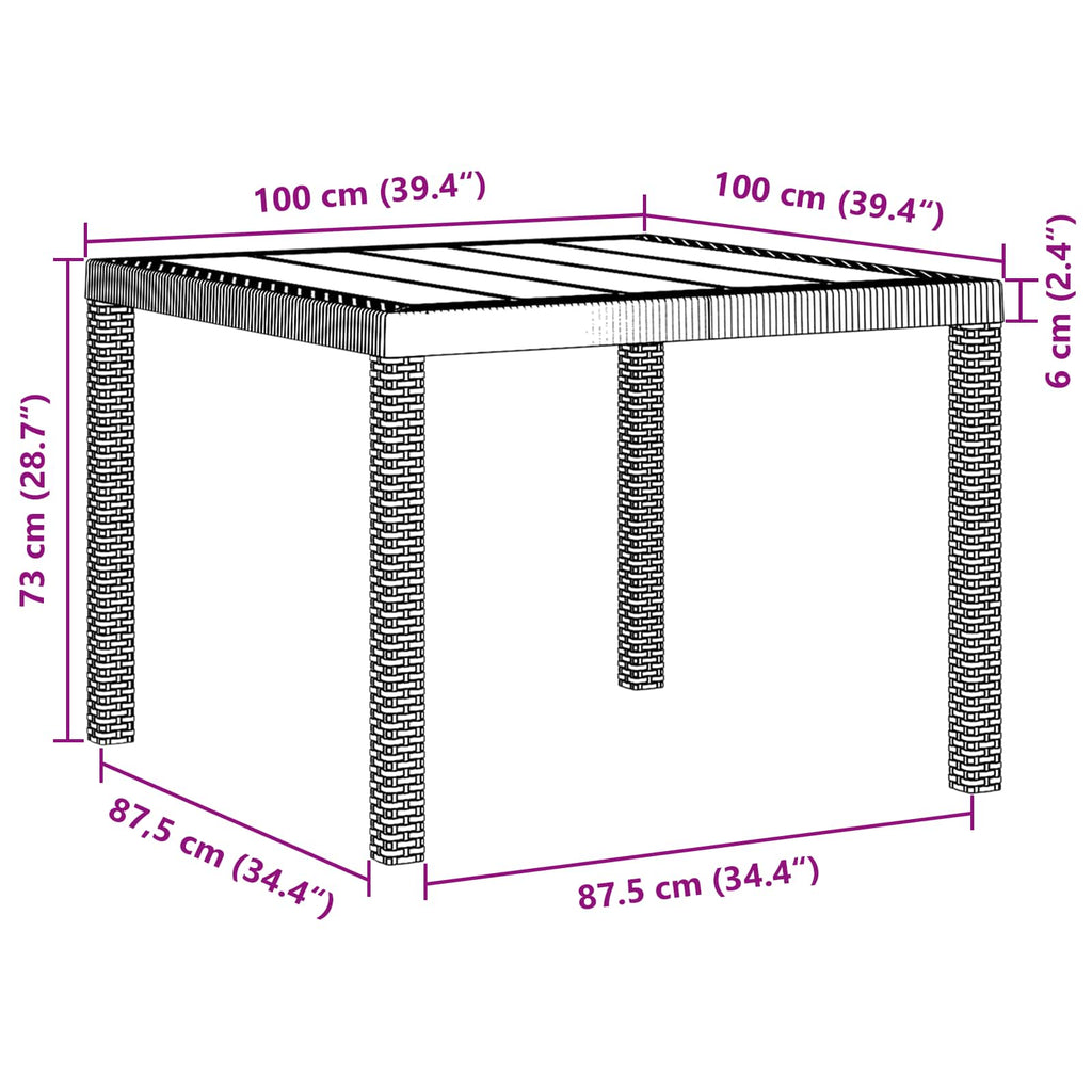 Conjunto de Comedor de Jardín 3 pcs Antracita Polipropileno