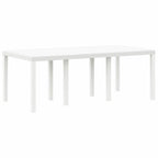 Conjunto de Comedor de Jardín 7 pcs Blanco Polipropileno