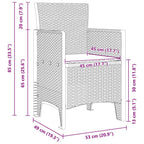 Conjunto de Comedor de Jardín 7 pcs Blanco Polipropileno
