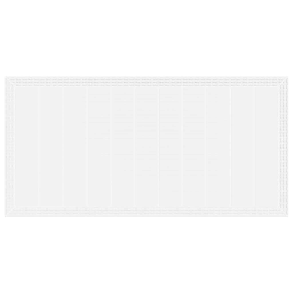Conjunto de Comedor de Jardín 7 pcs Blanco Polipropileno