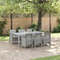 Conjunto de Comedor de Jardín 7 pcs Blanco Polipropileno