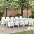 Conjunto de Comedor de Jardín 11 pcs Antracita Plástico