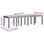 Conjunto de Comedor de Jardín con cojín 11 pcs Blanco