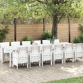 Conjunto de Comedor de Jardín 13 pcs Antracita Ratan Polt