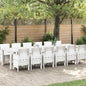 Conjunto de Refeição de Jardim 13 pçs Antracite Vime Sintético