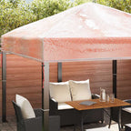 Reemplazo de funda de gazebo 300 x 300 x 26 cm Transparente PVC