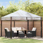 Reemplazo de funda de gazebo 300 x 300 x 26 cm Transparente PVC