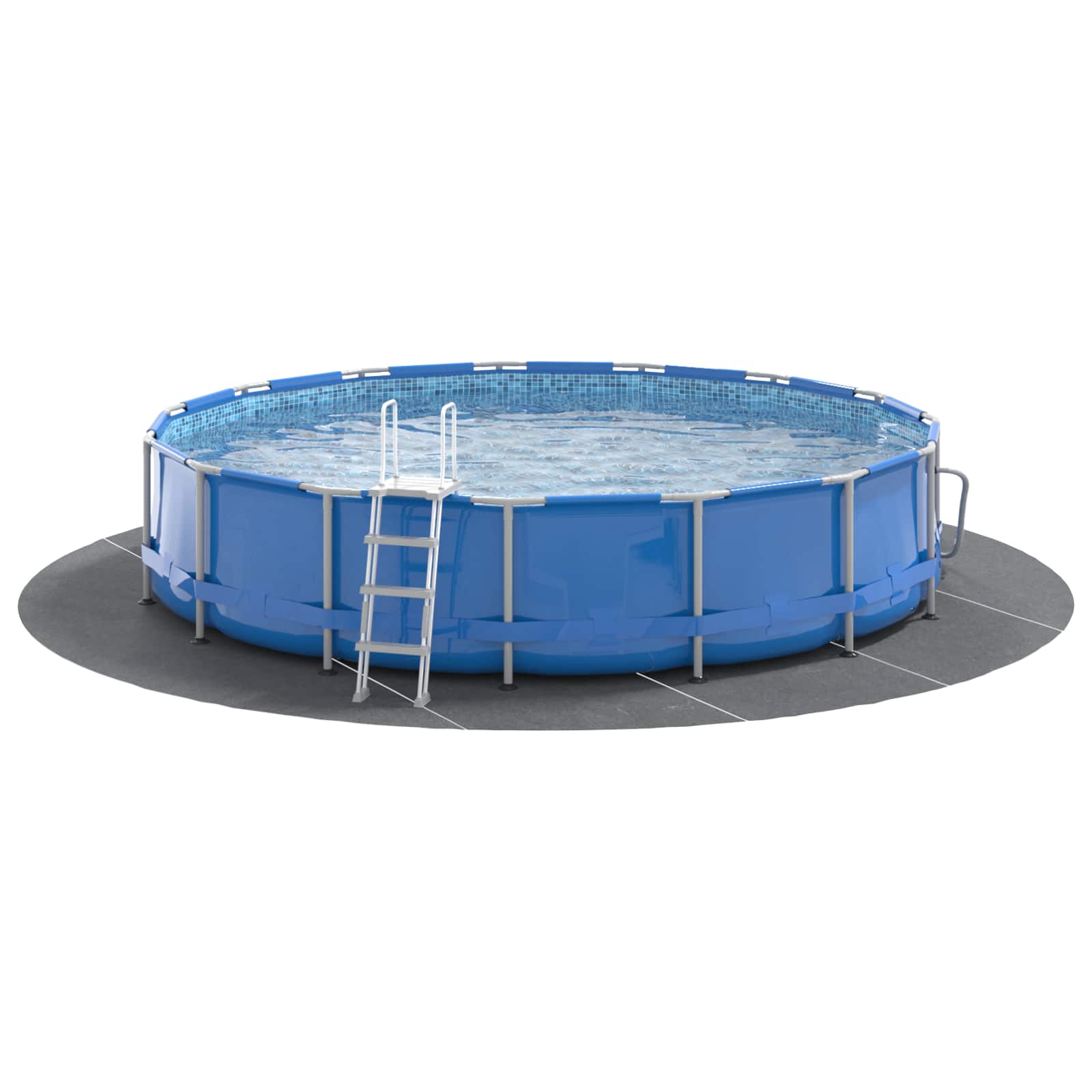 Lona para el fondo de la piscina Gris Claro Ø 610 cm