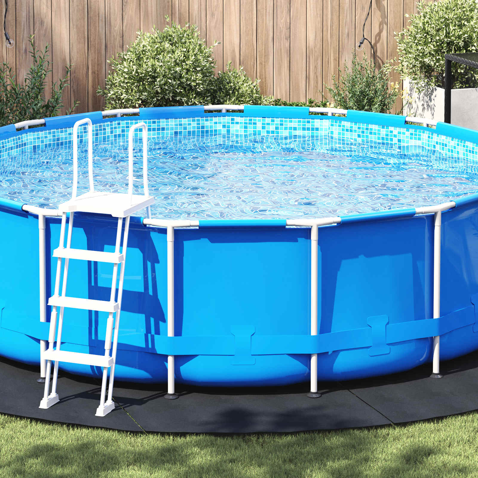 Lona para el fondo de la piscina Gris Claro Ø 610 cm