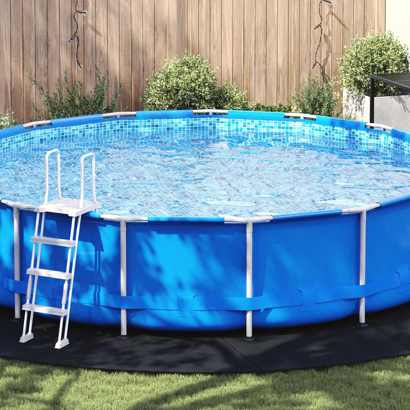 Lona para el fondo de la piscina Gris Claro Ø 610 cm