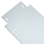 Borduras para césped 10 pcs Plateado 100 x 25 x 0,07 cm