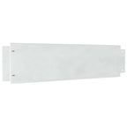 Borduras para césped 10 pcs Plateado 100 x 25 x 0,07 cm
