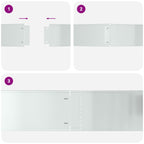 Borduras para césped 10 pcs Plateado 100 x 25 x 0,07 cm