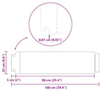 Borduras para césped 10 pcs Plateado 100 x 25 x 0,07 cm