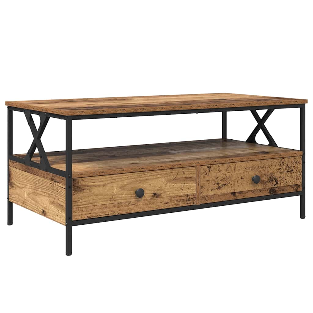 Mesa de Café Madera vieja 100 x 51 x 45 cm Madera contrachapada