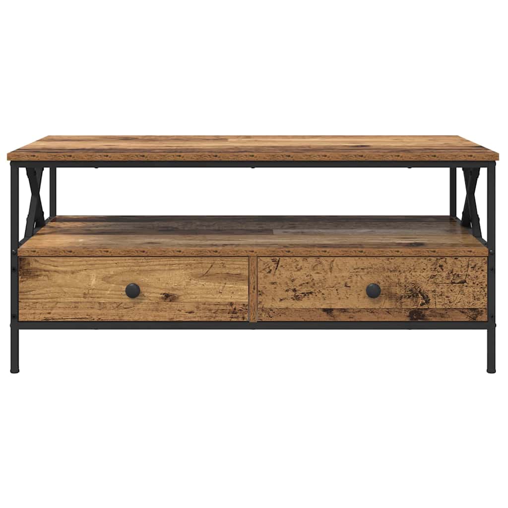 Mesa de Café Madera vieja 100 x 51 x 45 cm Madera contrachapada