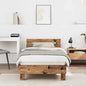 Cama de criança com cabeceira Creme 80 x 200 cm Bouclé