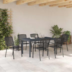 Conjunto de Comedor de Jardín 7 pcs Antracita