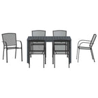 Conjunto de Comedor de Jardín 7 pcs Antracita