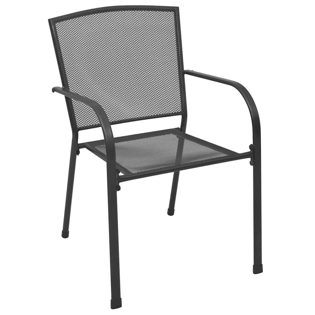 Conjunto de Comedor de Jardín 9 pcs Antracita
