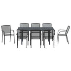 Conjunto de Comedor de Jardín 9 pcs Antracita