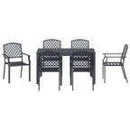 Conjunto de Comedor de Jardín 7 pcs Antracita