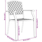 Conjunto de Comedor de Jardín 7 pcs Antracita