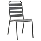Conjunto de Comedor de Jardín 11 pcs Antracita