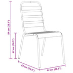 Conjunto de Comedor de Jardín 11 pcs Antracita