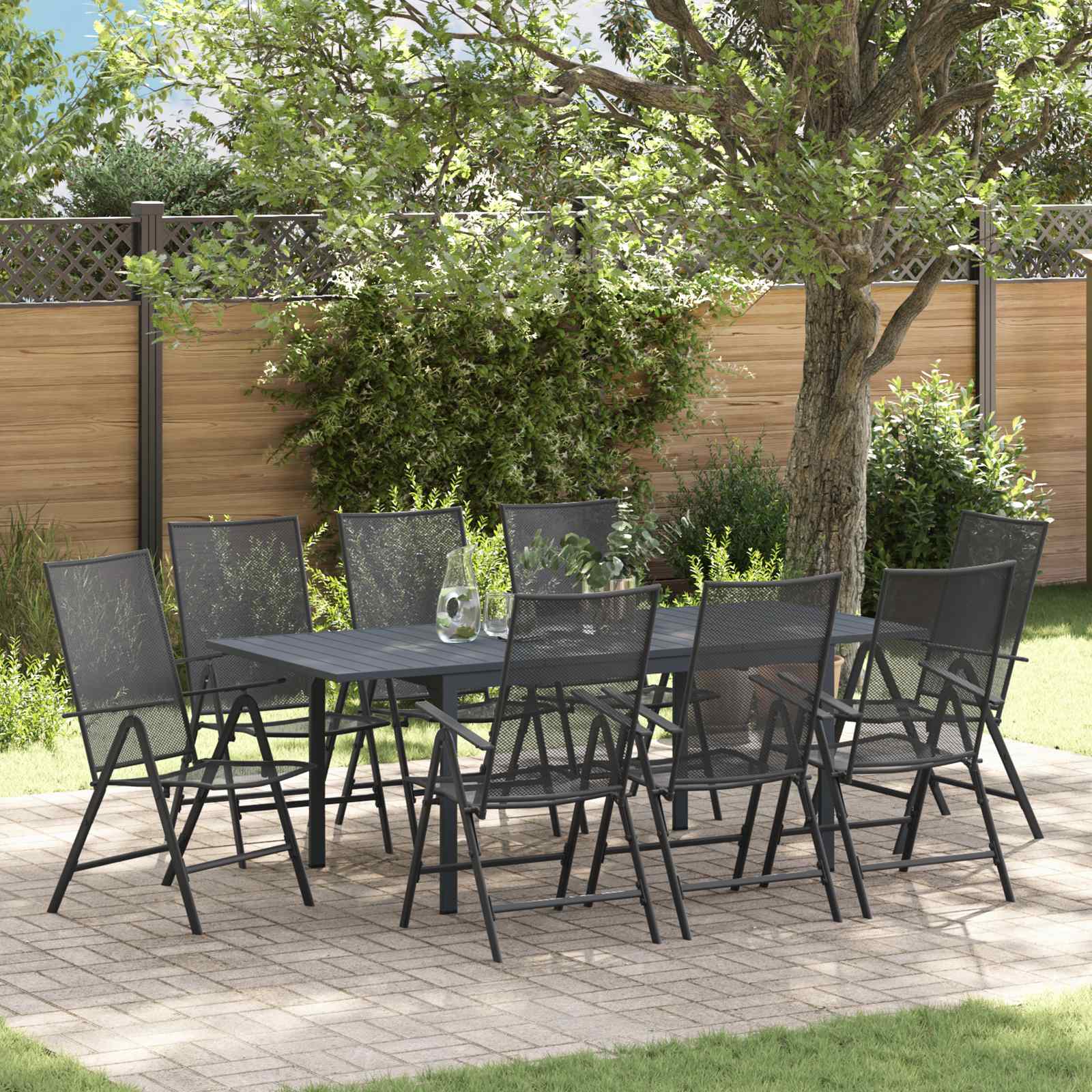 Conjunto de Comedor de Jardín 3 pcs Beige ratán sintético