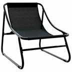Conjunto de Comedor de Jardín 5 pcs Negro Acero