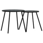 Conjunto de Comedor de Jardín 5 pcs Negro Acero