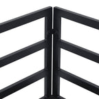Conjunto de sofás de jardín con cojín 8 pcs Negro Aluminio