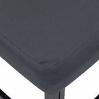 Conjunto de sofás de jardín con cojín 10 pcs Negro Aluminio