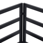 Conjunto de sofás de jardín con cojín 10 pcs Negro Aluminio