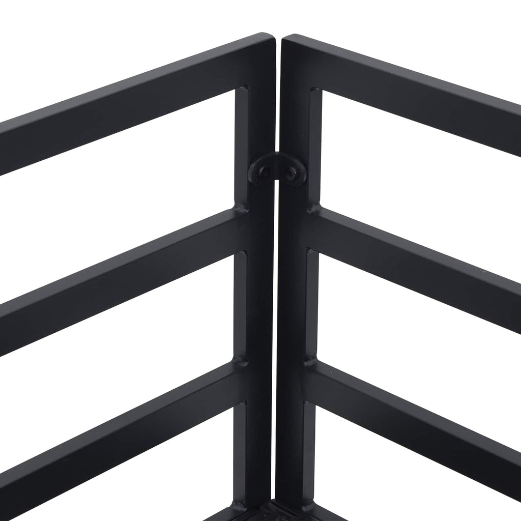 Conjunto de sofás de jardín con cojín 10 pcs Negro Aluminio