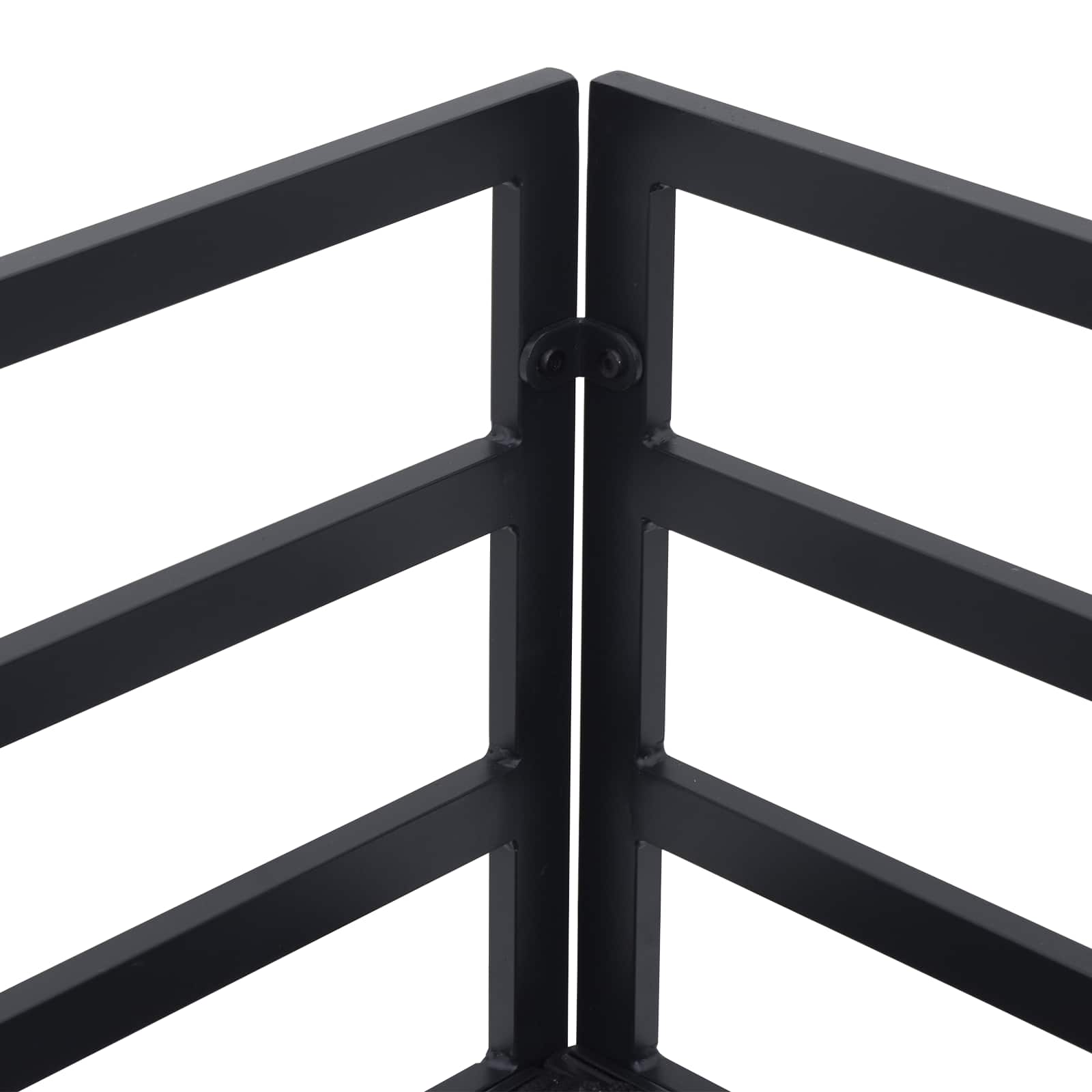 Conjunto de sofás de jardín con cojín 10 pcs Negro Aluminio