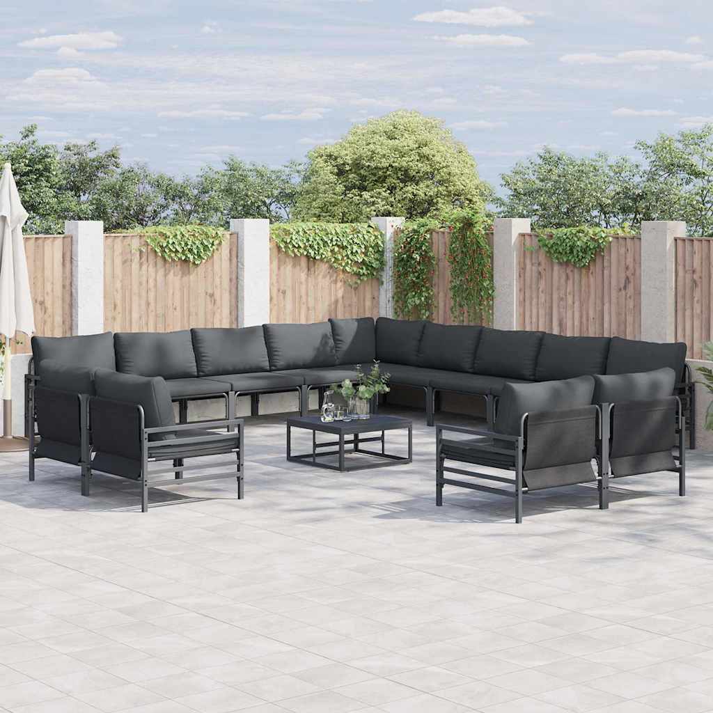 Conjunto de sofás de jardín 8 pcs Beige ratán sintético