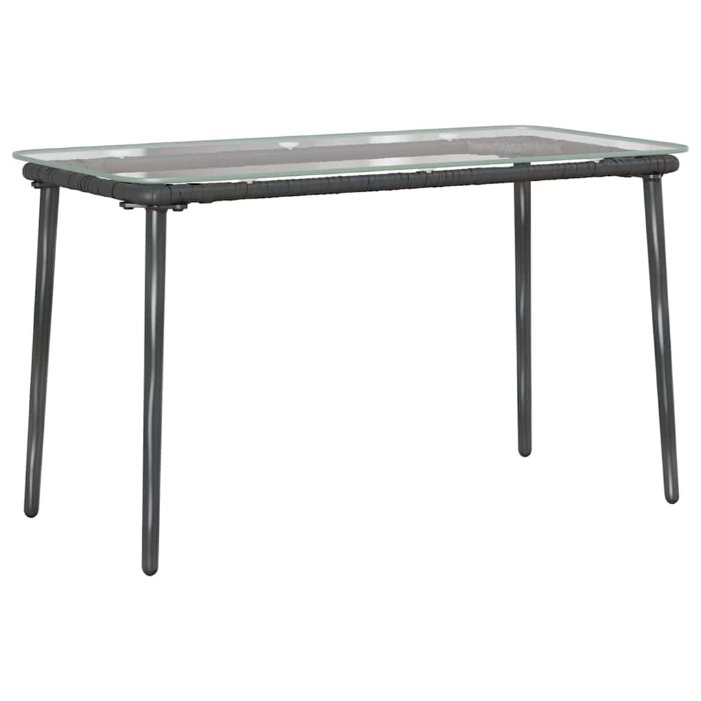 Conjunto de Muebles de Jardín con cojín 4 pcs Negro y crema