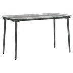 Conjunto de Muebles de Jardín con cojín 4 pcs Negro y crema