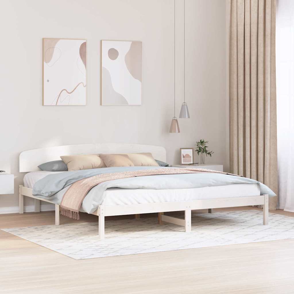 Estrutura de cama 100 x 200 cm Madeira de pinho maciço
