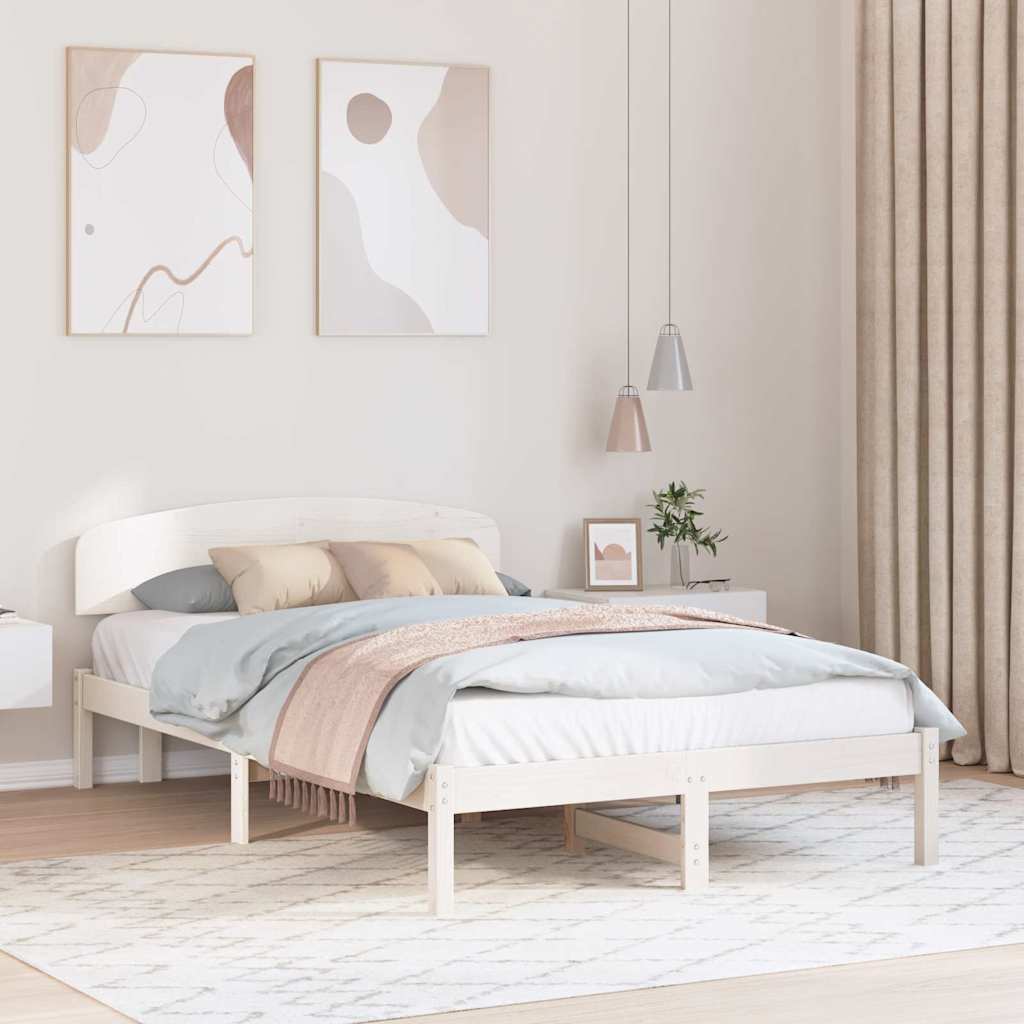 Estrutura de cama 100 x 200 cm Madeira de pinho maciço