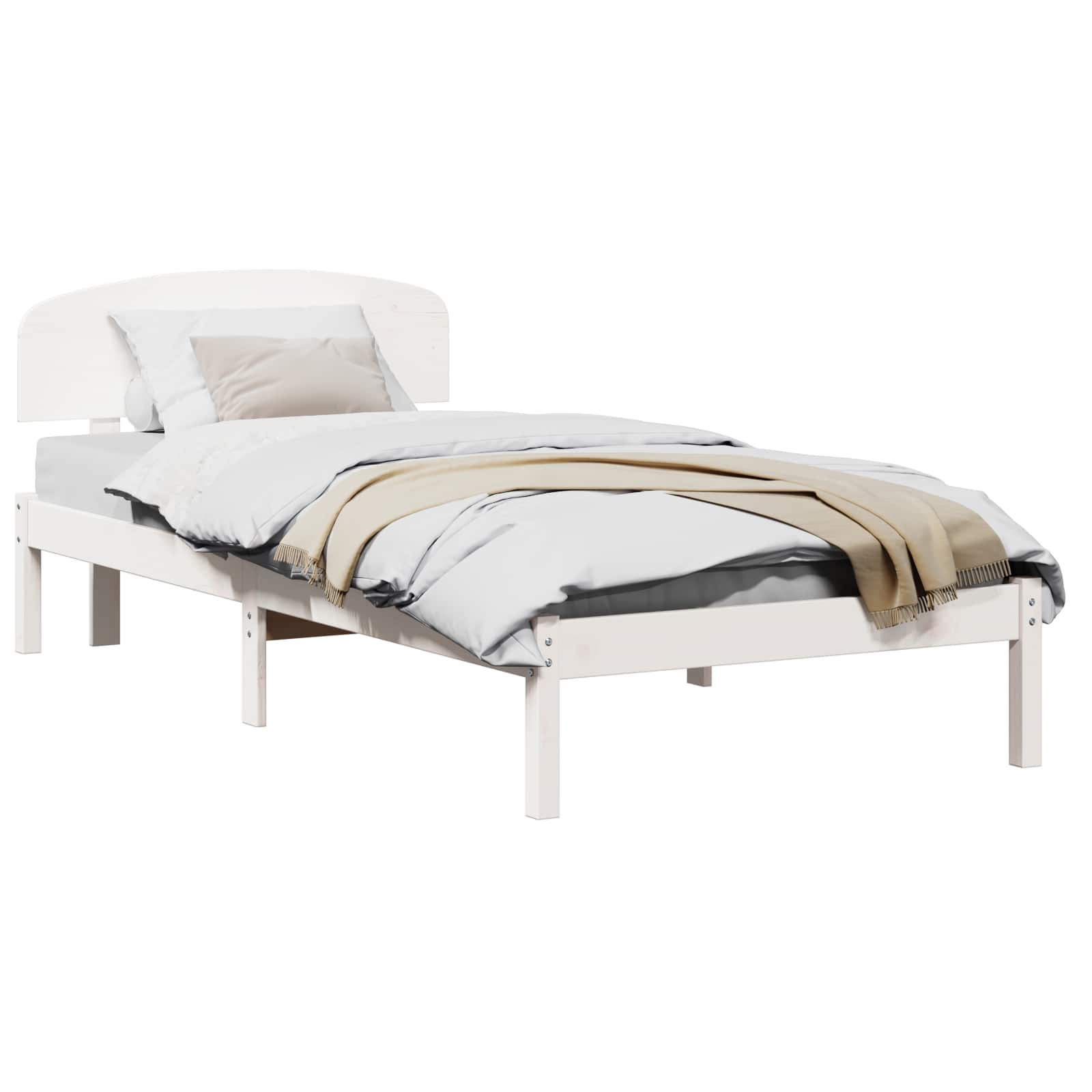 Estructura de cama 100 x 200 cm Madera de pino macizo