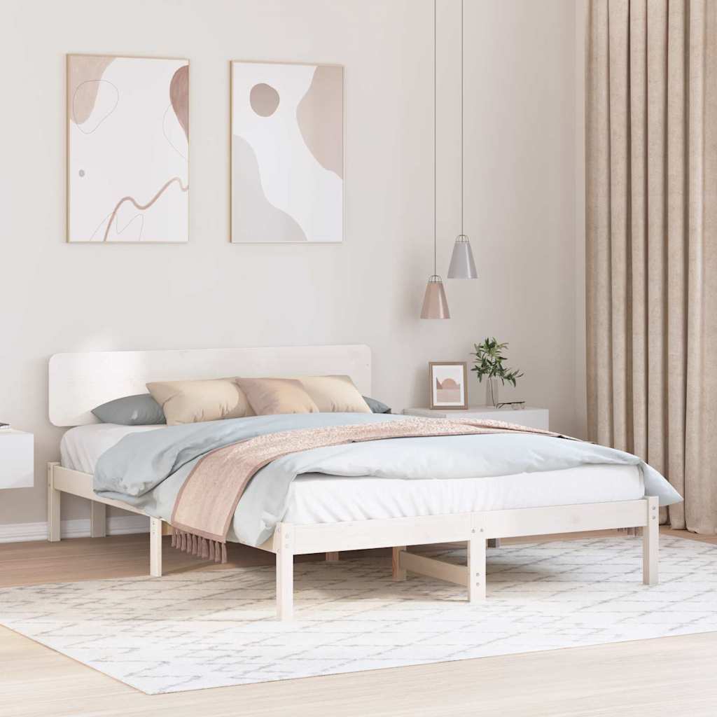 Estrutura de cama 100 x 200 cm Madeira de pinho maciço