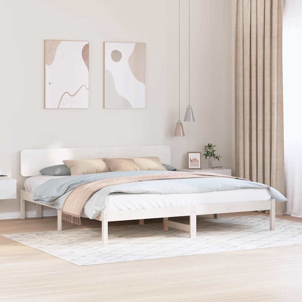 Estrutura de cama 100 x 200 cm Madeira de pinho maciço