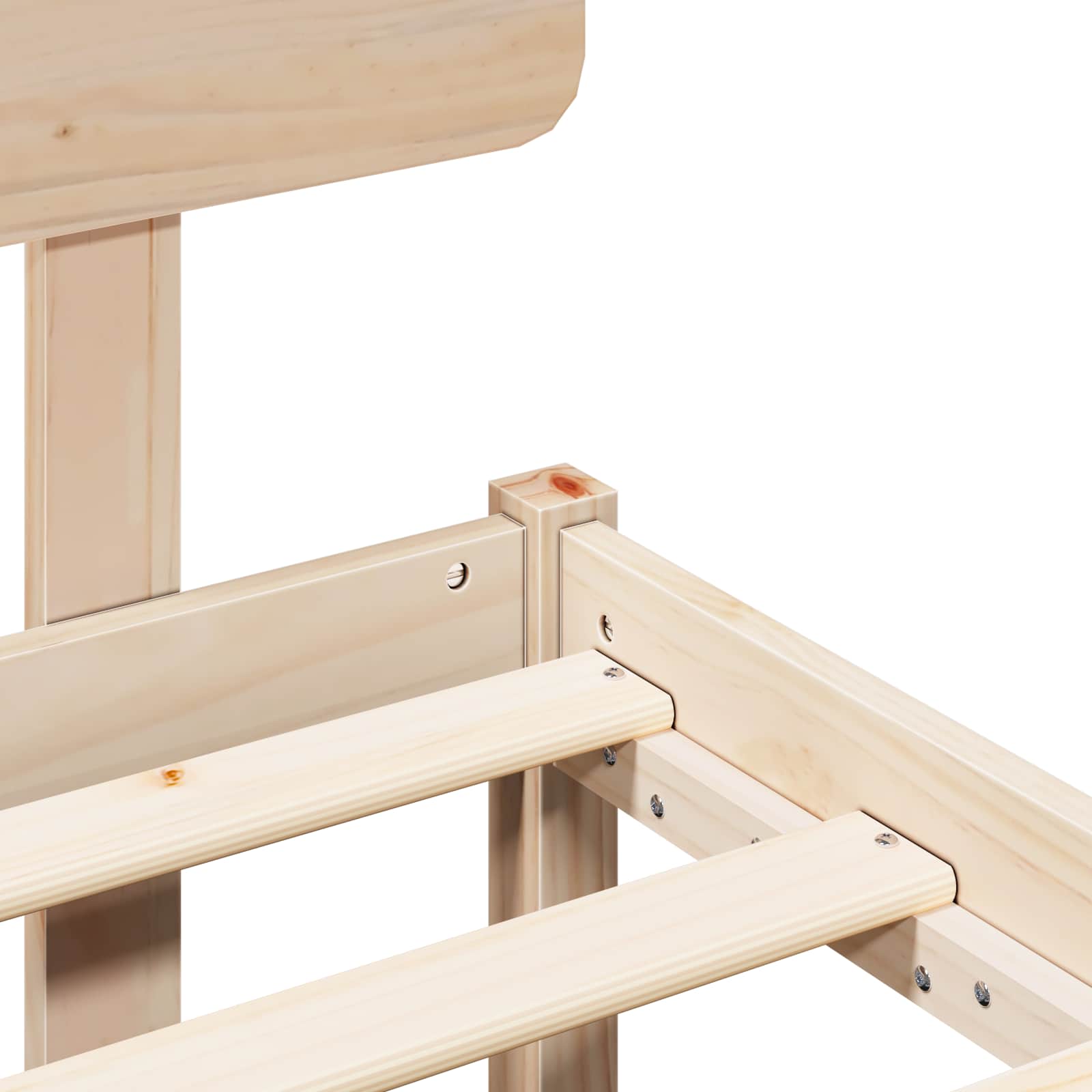 Estructura de cama Natural 100 x 200 cm Madera de pino macizo