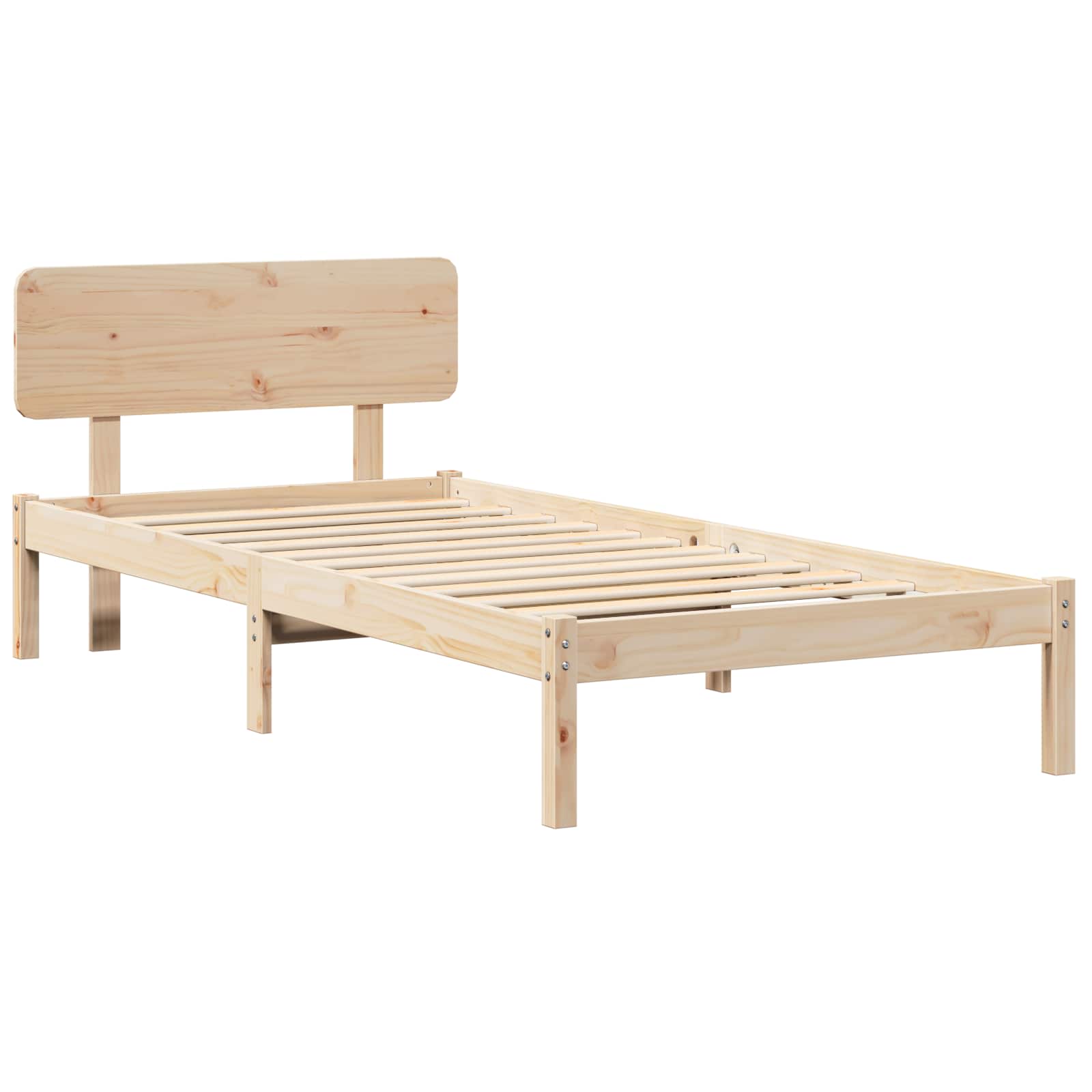 Estructura de cama Natural 100 x 200 cm Madera de pino macizo