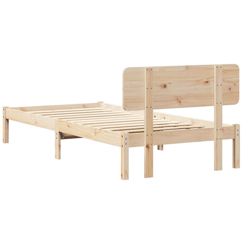 Estructura de cama Natural 100 x 200 cm Madera de pino macizo