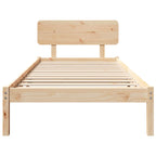 Estructura de cama Natural 100 x 200 cm Madera de pino macizo